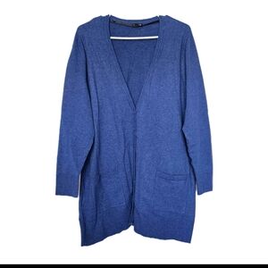 Women's Torrid Blue Duster Button Front Versatile Comfy Sweater Cardigan Size 1